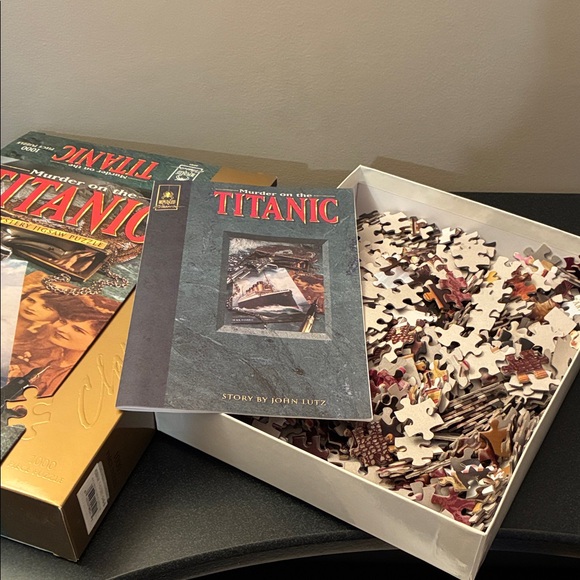 Murder on the Titanic Mystery Jigsaw Puzzle; 1000 pc; Mystery Challenge Artwork - Picture 5 of 9